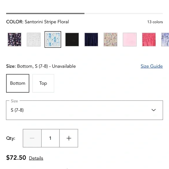 Katie J NYC Santorini Girls Floral Ruffle Skirt Sz Small 7/8 Bloomingdale’s NWT - Picture 3 of 6